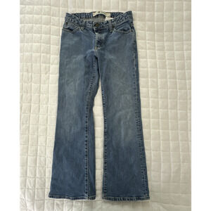 Vintage GAP Jeans Womens 2 Flare Stretch Medium Wash Low Rise Retro Y2K